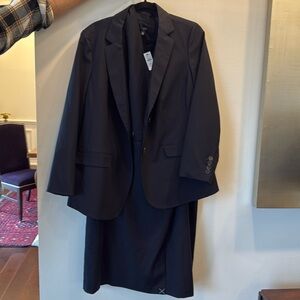 Talbots 16w/16wp navy dress and blazer. Gorgeous